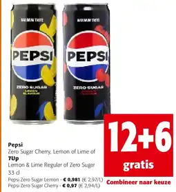 Colruyt Pepsi Zero Sugar Lemon aanbieding