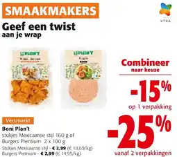 Colruyt Boni Plan’t stukjes Mexicaanse stijl 160 g aanbieding