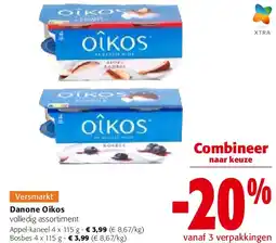 Colruyt Danone Oikos Appel-kaneel 4 x 115 g aanbieding
