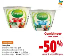 Colruyt Campina Verse kaas vol aanbieding