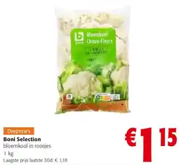 Colruyt Boni Selection bloemkool in roosjes 1 kg aanbieding