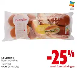 Colruyt La Lorraine botersandwiches aanbieding