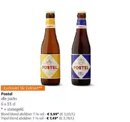 Colruyt Blond blond abdijbier 7 % vol aanbieding