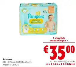 Colruyt Pampers alle Premium Protection luiers aanbieding