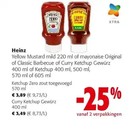 Colruyt Heinz Yellow Mustard mild 220 ml aanbieding