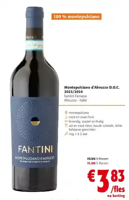 Colruyt Montepulciano d’Abruzzo D.O.C. 2023/2024 aanbieding