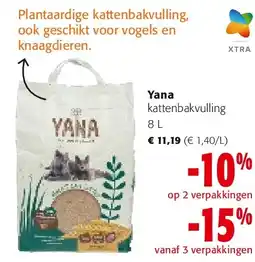 Colruyt Yana kattenbakvulling 8 L aanbieding