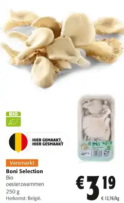 Colruyt Boni Selection Bio oesterzwammen 250 g aanbieding
