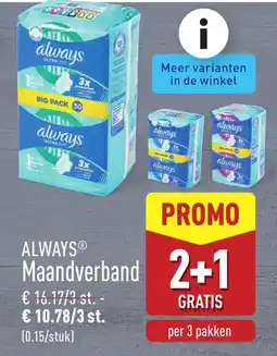 ALDI Always Maandverband aanbieding