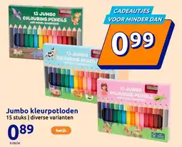 Action Jumbo kleurpotloden aanbieding