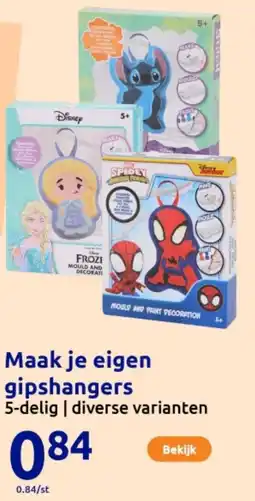 Action Maak je eigen gipshangers aanbieding
