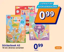 Action Stickerboek A5 aanbieding