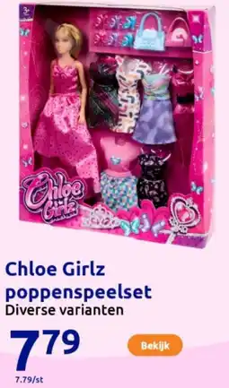 Action Chloe Girlz poppenspeelset aanbieding
