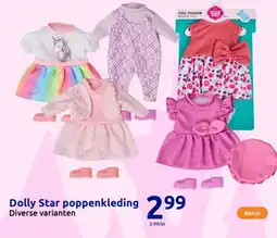 Action Dolly Star poppenkleding aanbieding