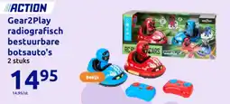 Action Gear2Play radiografisch bestuurbare botsauto's aanbieding