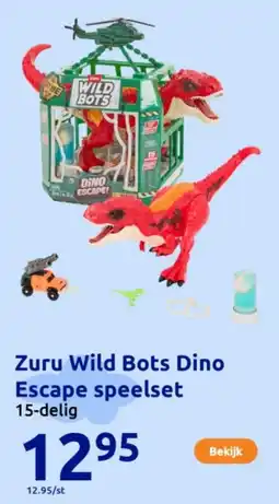 Action Zuru Wild Bots Dino Escape speelset aanbieding