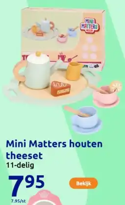 Action Mini Matters houten theeset aanbieding