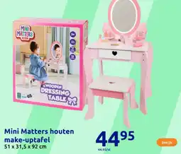 Action Mini Matters houten make-uptafel aanbieding
