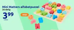 Action Mini Matters alfabetpuzzel aanbieding