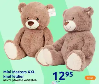 Action Mini Matters XXL knuffeldier aanbieding