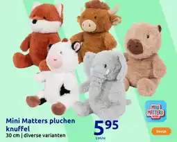 Action Mini Matters pluchen knuffel aanbieding