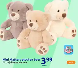 Action Mini Matters pluchen beer aanbieding