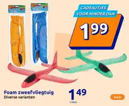 Action Foam zweefvliegtuig aanbieding