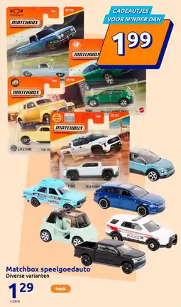 Action Matchbox speelgoedauto aanbieding