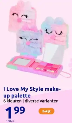 Action I Love My Style make- up palette aanbieding