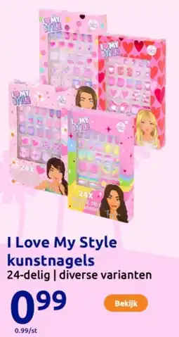 Action I Love My Style kunstnagels aanbieding