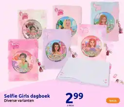 Action Selfie Girls dagboek aanbieding