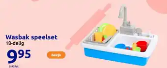 Action Wasbak speelset aanbieding