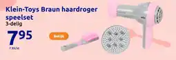 Action Klein-Toys Braun haardroger speelset aanbieding