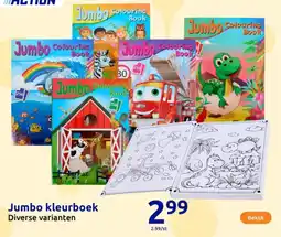 Action Jumbo kleurboek aanbieding