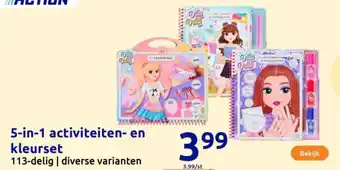 Action 5-in-1 activiteiten- en kleurset aanbieding