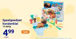Action Speelgoedset hondenklei aanbieding