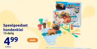 Action Speelgoedset hondenklei aanbieding