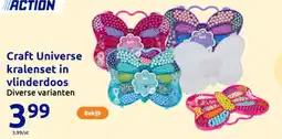 Action Craft Universe kralenset in vlinderdoos aanbieding