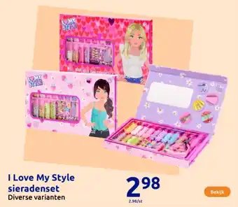 Action I Love My Style sieradenset aanbieding