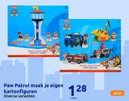 Action Paw Patrol maak je eigen kartonfiguren aanbieding