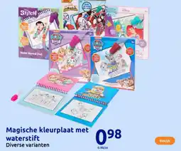 Action Magische kleurplaat met waterstift aanbieding