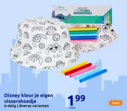 Action Disney kleur je eigen vissershoedje aanbieding