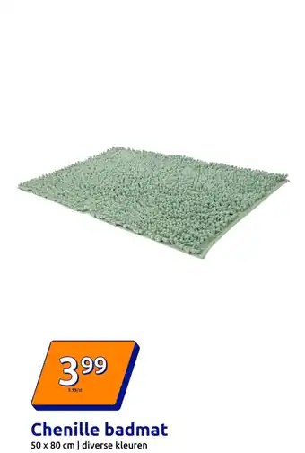 Action Chenille badmat aanbieding