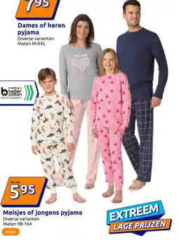 Action Meisjes of jongens pyjama aanbieding