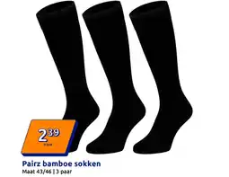 Action Pairz bamboe sokken aanbieding