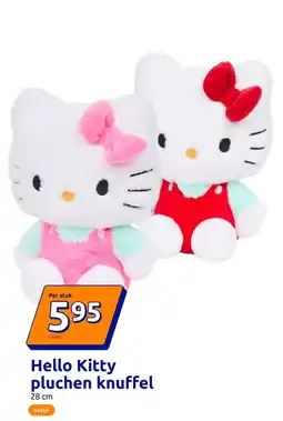 Action Hello Kitty pluchen knuffel aanbieding
