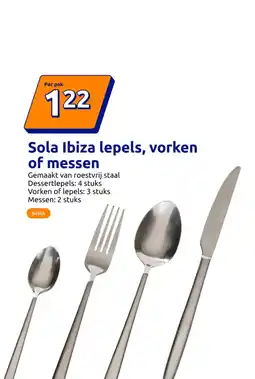Action Sola Ibiza lepels, vorken of messen aanbieding