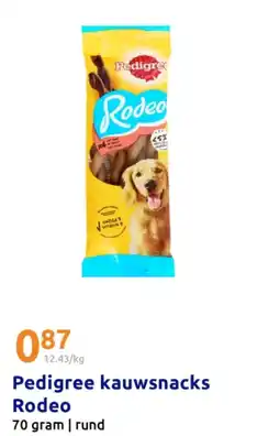 Action Pedigree kauwsnacks Rodeo aanbieding
