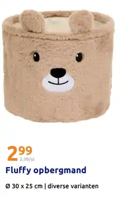 Action Fluffy opbergmand aanbieding