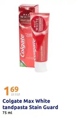 Action Colgate Max White tandpasta Stain Guard aanbieding